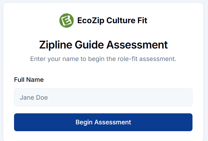 Zipline adventure through a forest canopy.